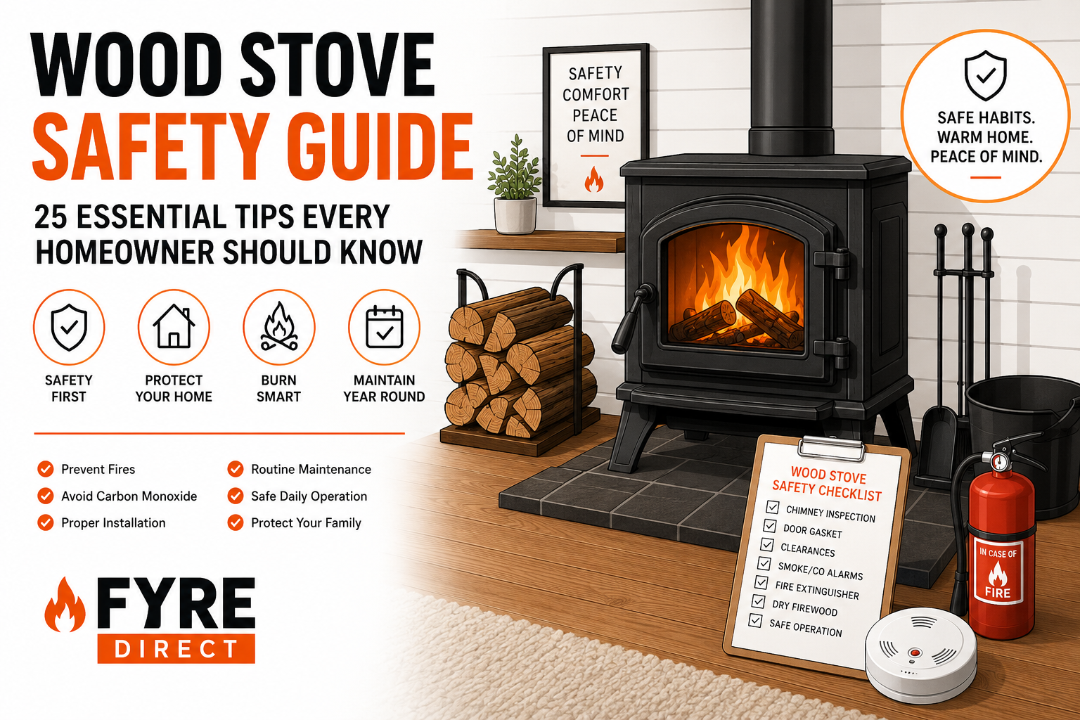 Wood Stove Safety Guide: 25 Essential Tips Every Homeowner Should Know (2026)