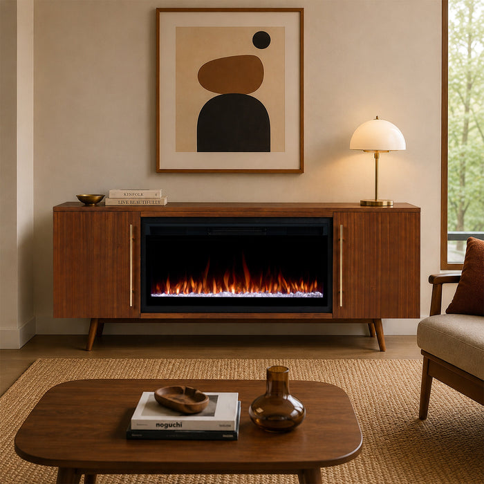 Morris Landscape Smart Electric Fireplace Tv Stand