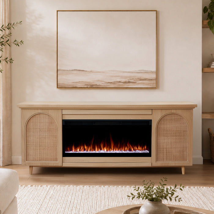 Dahlia Landscape Smart Electric Fireplace Tv Stand