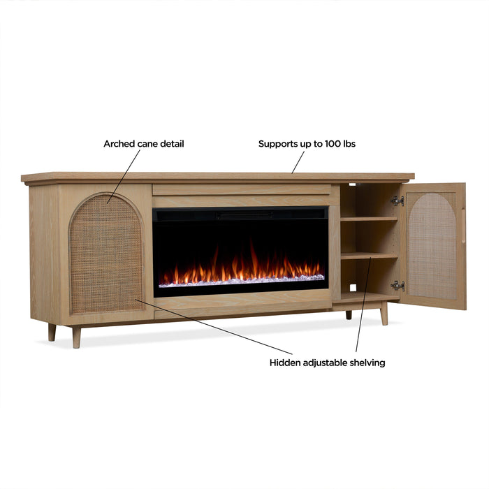 Dahlia Landscape Smart Electric Fireplace Tv Stand