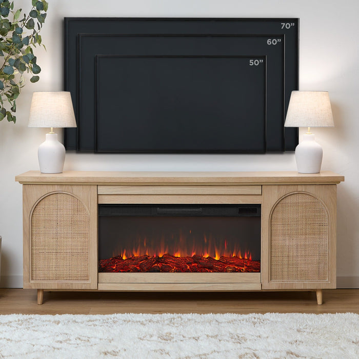 Dahlia Landscape Fireplace TV Stand