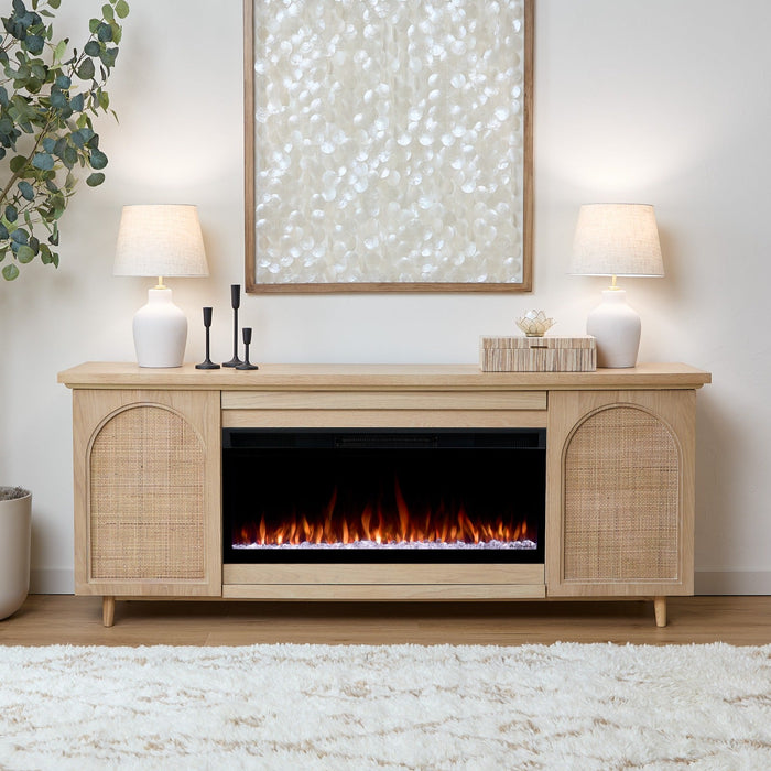 Dahlia Landscape Smart Electric Fireplace Tv Stand