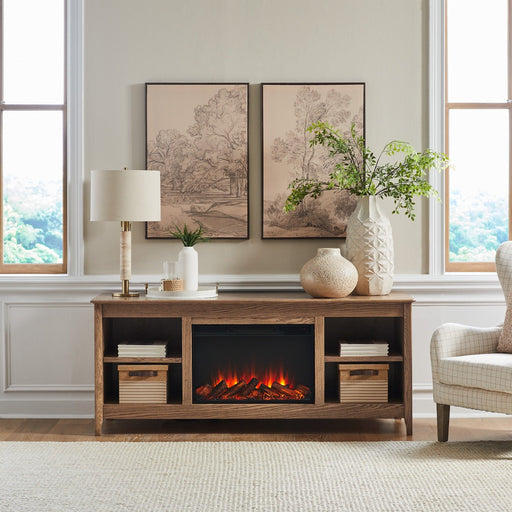 Ashford TV Stand - Tan Oak