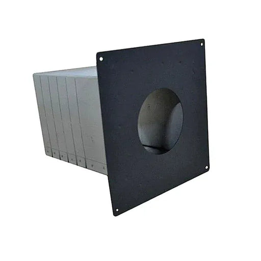 4" Vortex Pellet Vent Black Wall Pass-Thru