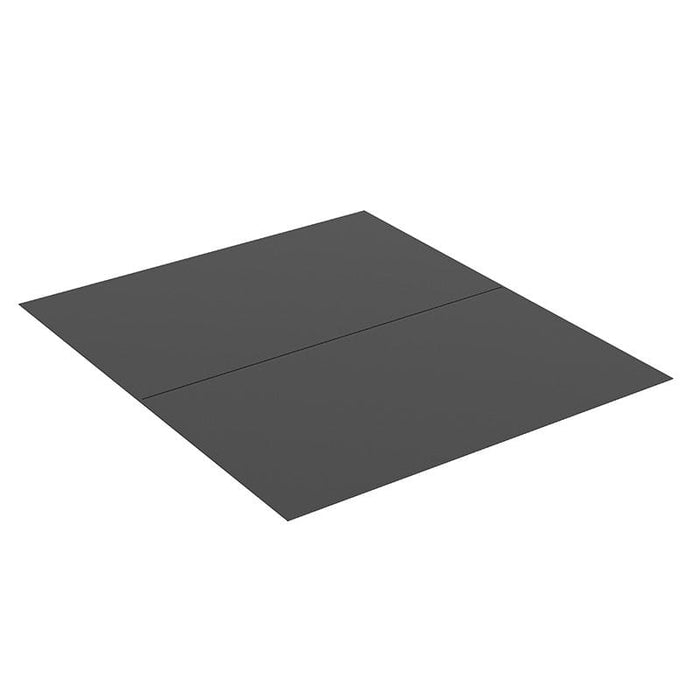 46 3/4'' X 54" Black Steel Hearth Pad