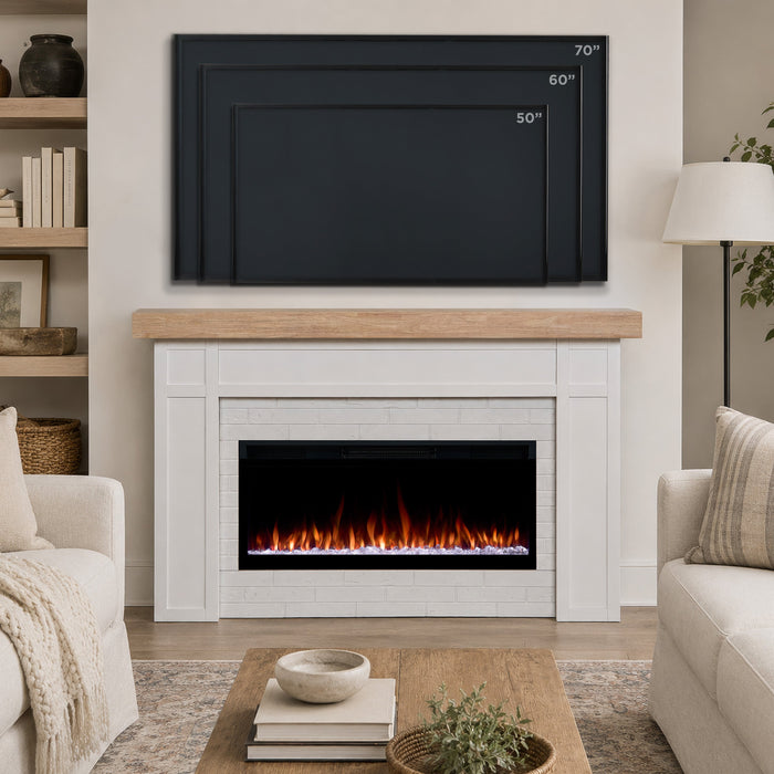 Cravenhall Landscape Smart Electric Fireplace