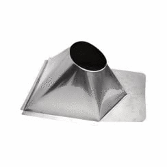 6" Ventis Class-A Galvanize 7/12-12/12 Non-Vented Roof Flash w/ Storm Collar - VAFNVMR0612