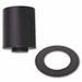 6" x 11" Ventis Class-A All Fuel Chimney Painted Black Cathedral Round Ceiling Support - VACCR1106