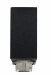 6" x 11" Ventis Class-A All Fuel Chimney Painted Black Clamp Square Ceiling Support - VACCS1106C