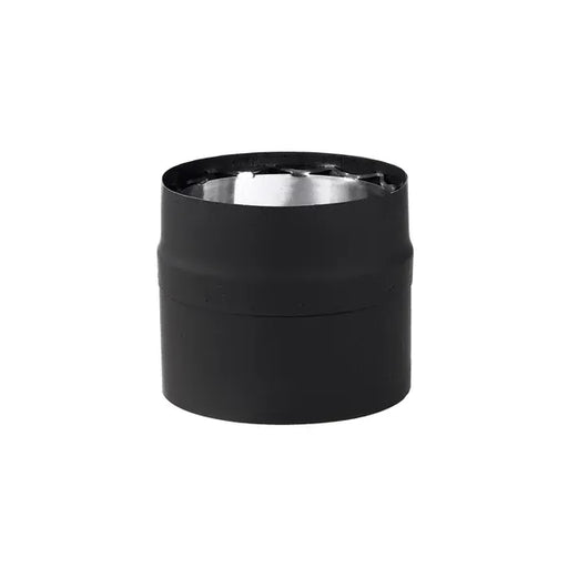 6" x 18" Vortex Double-Wall Black Stove Pipe Slip Section