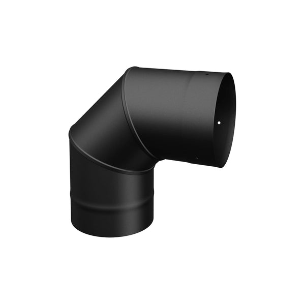 90° Elbow Single Wall Black Pipe - 7"Ø