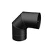 90° Elbow Single Wall Black Pipe - 7"Ø
