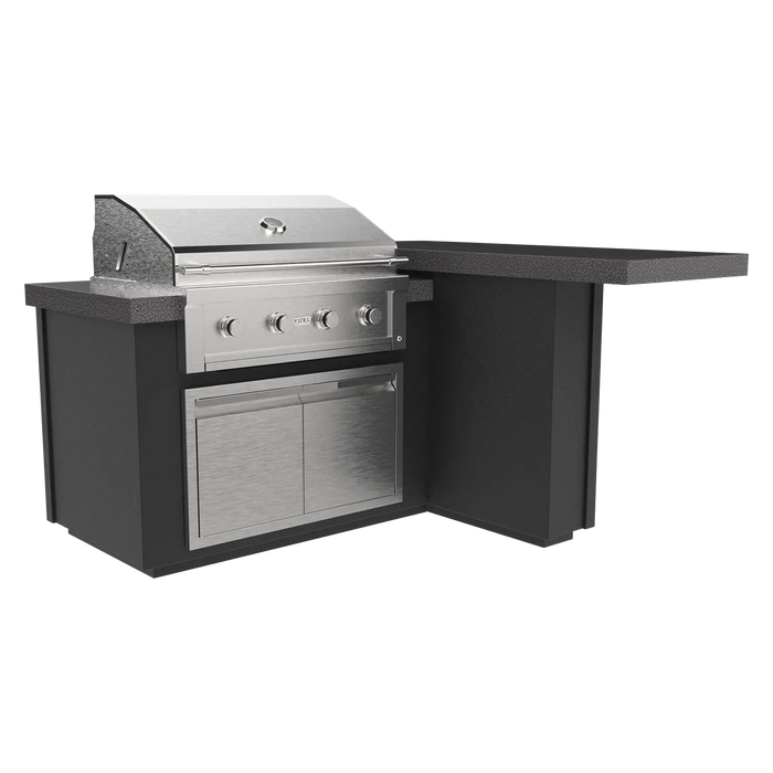 Videl 72" Alta-L Complete BBQ Island (Left, with Audio) — Powder Coated