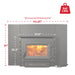 Ashley Hearth AW1820E 1,200 Sq Ft EPA Wood Fireplace Insert — dimensions