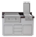 Videl 60" Alta-I (B) Complete BBQ Island — Powder Coated