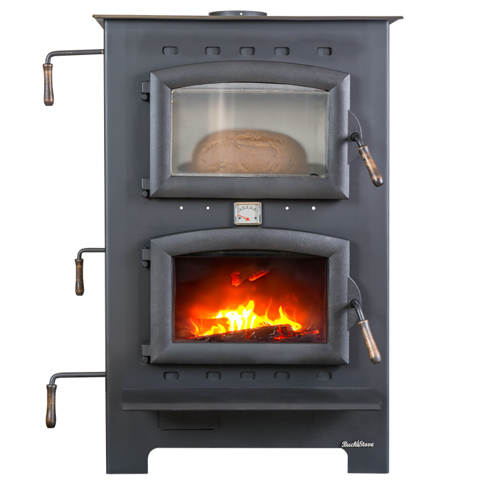 Buck Stove Homesteader Wood Cookstove - front view