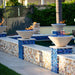 The Outdoor Plus Cazo Concrete 31" Gas Fire Bowl - Vanilla