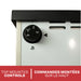 Thin side profile of the Ashley Hearth DVAG8N 8,000 BTU direct vent natural gas wall heater