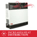 Ashley Hearth wall heater with DVB25 blower improving heat distribution