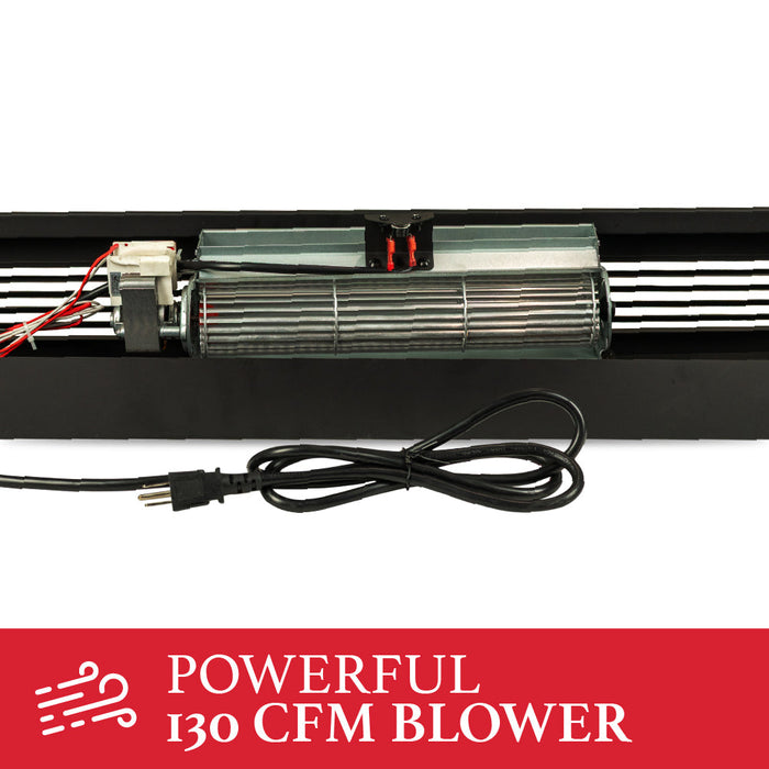 DVB25 blower motor and fan close-up with power cord