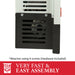 DVB25 blower mounting bracket, easy assembly with included hardware