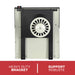 Heavy duty mounting bracket on the back of the Ashley Hearth DVAG11N 11,000 BTU direct vent natural gas wall heater