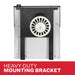 Heavy duty mounting bracket on the back of the Ashley Hearth DVAG11-DF 11,000 BTU direct vent dual fuel wall heater