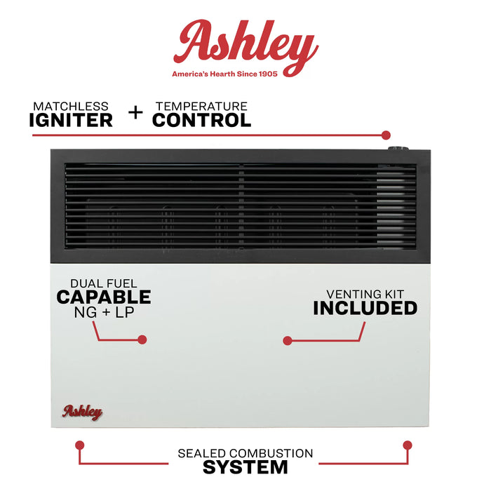 Ashley Hearth DVAG17 17,000 BTU Direct Vent Wall Heater