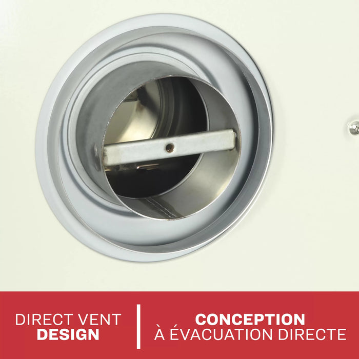 Exterior direct vent wall termination cap for the Ashley Hearth DVAG17N 17,000 BTU direct vent natural gas wall heater