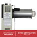 Front view of the sealed combustion Ashley Hearth DVAG8L 8,000 BTU direct vent propane wall heater