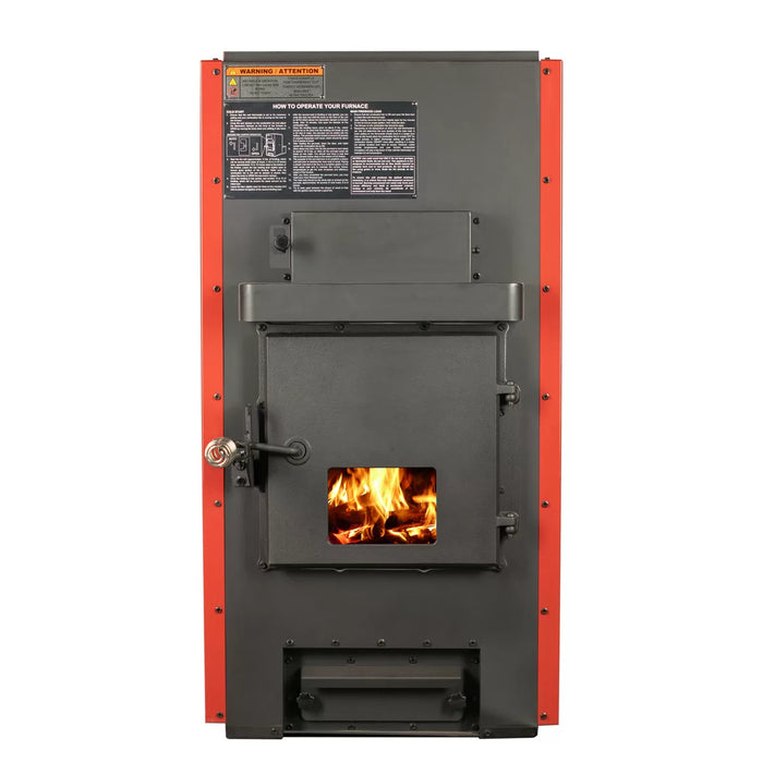 US Stove HB1520 Hot Blast 3,500 Sq Ft Wood Furnace, 180,000 BTU — front