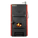 US Stove HB1520 Hot Blast 3,500 Sq Ft Wood Furnace, 180,000 BTU — front with flue