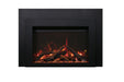 Amantii INS-FM electric fireplace insert with oak logs