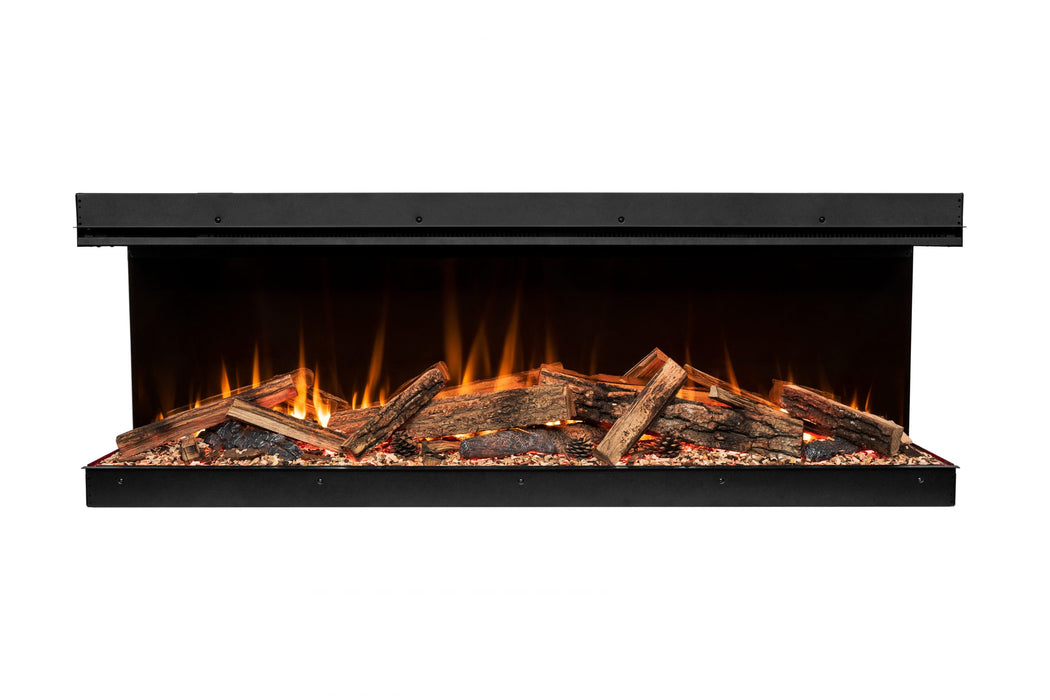 Amantii LumaForest electric fireplace with realistic logs