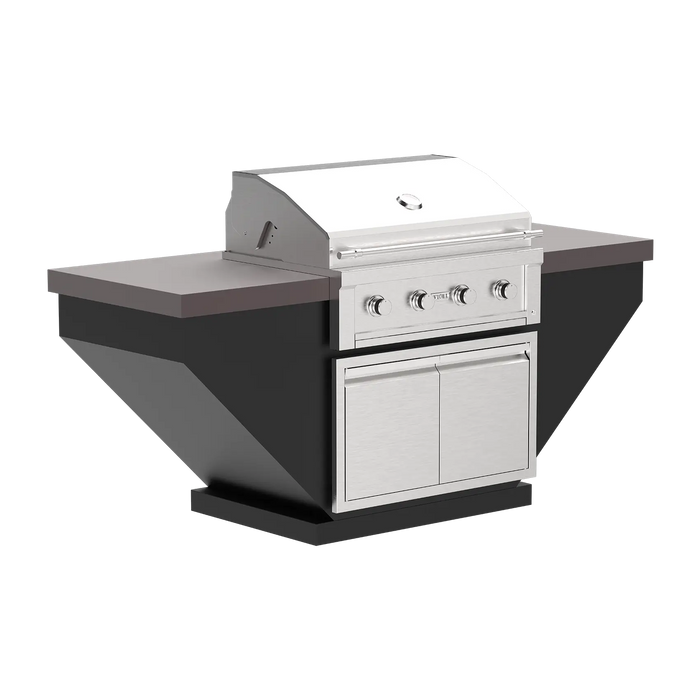 Videl 84" Luxe Legacy Complete BBQ Island — Powder Coated