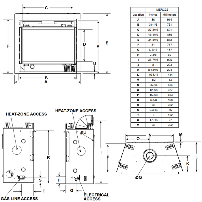 Majestic Mercury 32 dimensions diagram 1