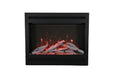 Amantii ZECL zero clearance electric fireplace with steel surround