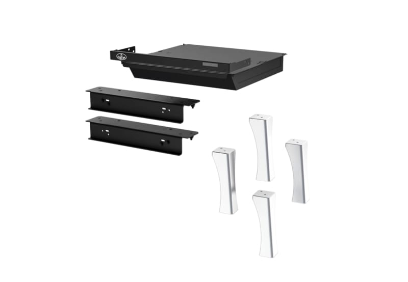 Osburn Brushed Nickel Straight Legs for 1700 Wood Stove - OA10246
