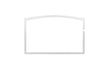 Osburn Brushed Nickel Door Overlay for 2000 Stove & Insert - OA10238