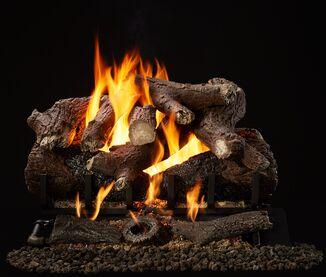 Majestic 2-Tier Heritage Oak Gas Log Set - OAK30
