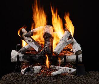 Majestic 3-Tier Grand Birch Gas Log Set