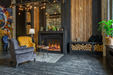 Amantii RusticStone electric fireplace insert