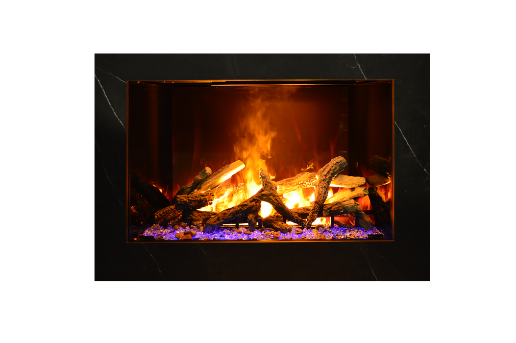 Amantii Signature Optimyst electric fireplace flame detail