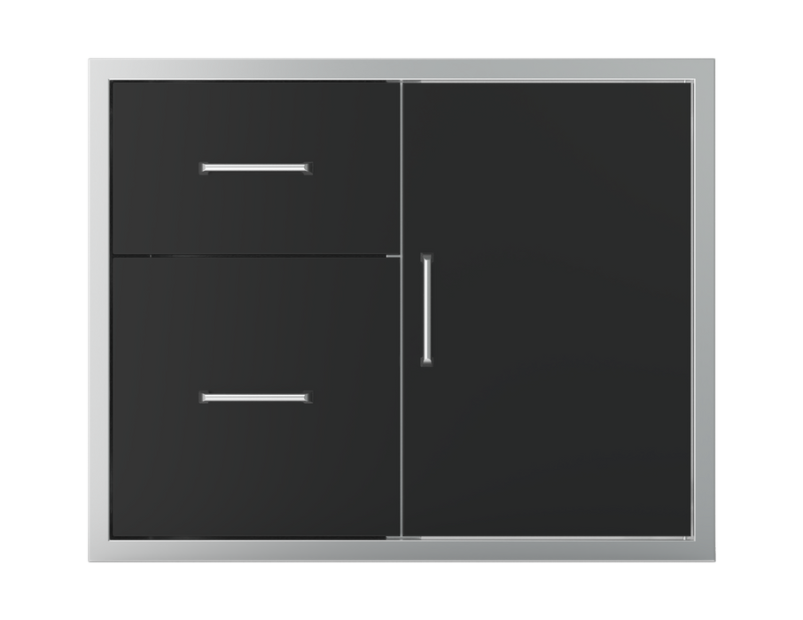 Wildfire Door/Drawer Combo 30" x 24" - Black Stainless Steel