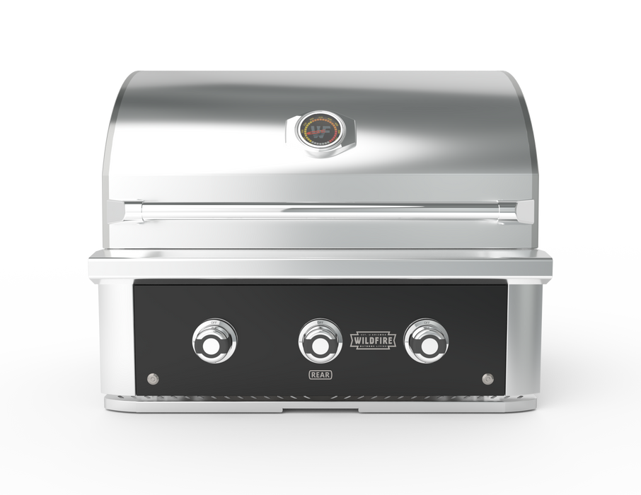 Wildfire Ranch PRO 30" Gas Grill - Black Stainless Steel