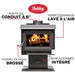 Ashley Hearth AW1120E-P 1,200 Sq Ft EPA Certified Wood Stove — feature