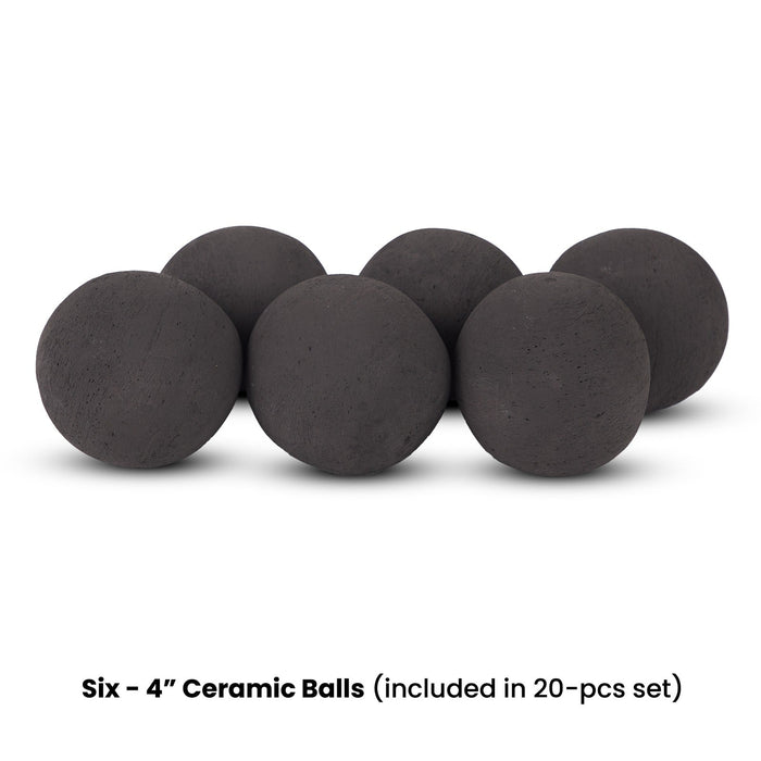 20-piece Outdoor Fire Pit Sphere Set