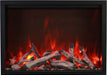 Amantii Traditional electric fireplace insert that the 3-sided trim kit fits