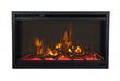 Remii Classic Xtraslim electric fireplace flame detail