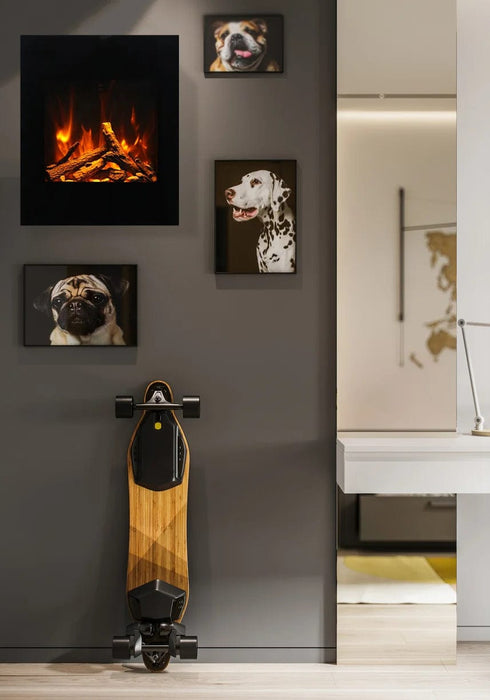 Amantii WM-BI-2428-VLR-BG wall mount Smart Electric Fireplace